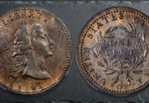 1793 Liberty Cap Cent, Sheldon-14. Image: Stack's Bowers.
