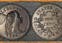 1796 Liberty Cap Cent, Sheldon-83. Image: Heritage Auctions (visit www.ha.com).