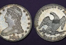 1838-O Capped Bust Half Dollar. The Neil-Stack-Queller-Pogue Specimen. Image: PCGS.