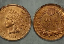 1872 Indian Head Cent. Image: David Lawrence Rare Coins.