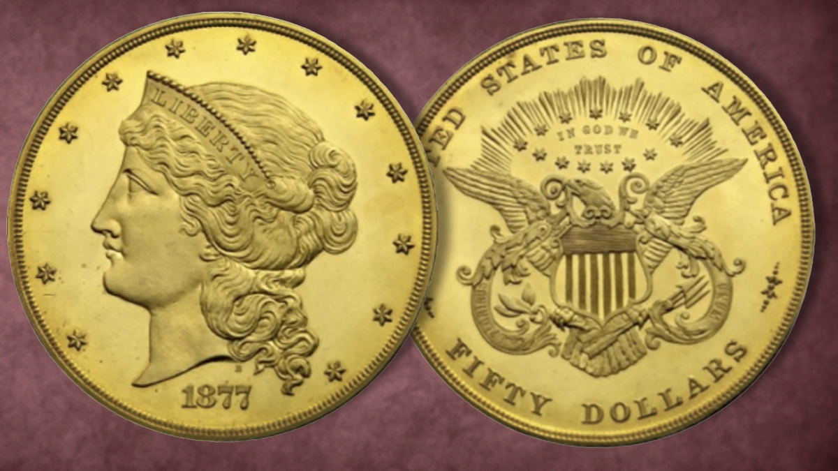 1877 Gold Half Union. Image: Smithsonian Institution / CoinWeek.