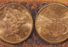 1882 Liberty Head Double Eagle $20 Gold Coin. Image: CoinWeek / Doug Winter.