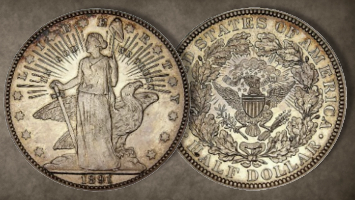 1891 Half Dollar. Image: Smithsonian Institution / CoinWeek.