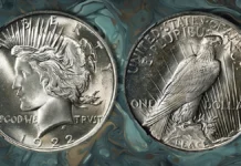1922 Peace Dollar. Image: Stack's Bowers.