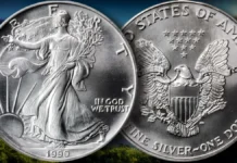 1990 American Silver Eagle. Image: CoinWeek.