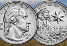 2022-S Wilma Mankiller quarter. Image: CoinWeek / United States Mint.