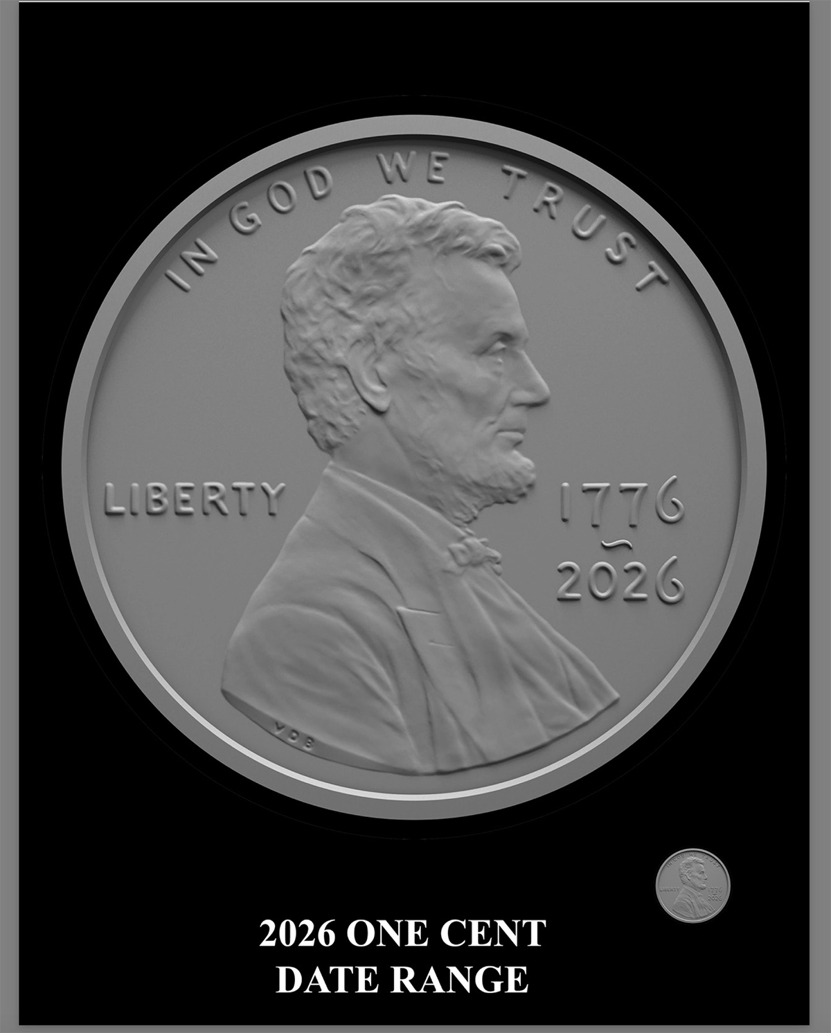 The CFA chose this design for the 2026 Lincoln cent.