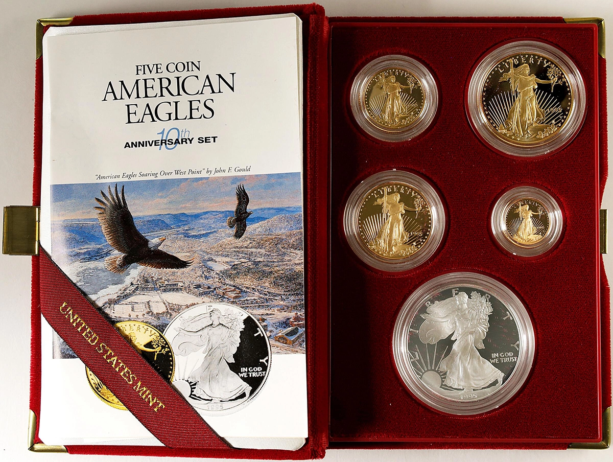 American Eagles 10th Anniversary Set. Image: Stack's Bowers.