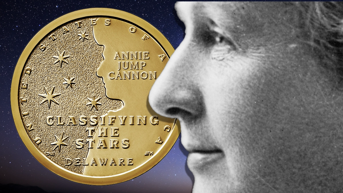 Annie Jump Cannon and the Delaware American Innovation Dollar. Image: CoinWeek / US Mint / Public Domain.