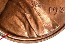 The Bust Truncation of a 1936 Lincoln Cent. Image: Stack’s Bowers / CoinWeek.