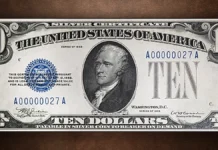 Series of 1933 $10 Silver Certificate. PCGS Banknote 67PPQ. Image: CoinWeek.
