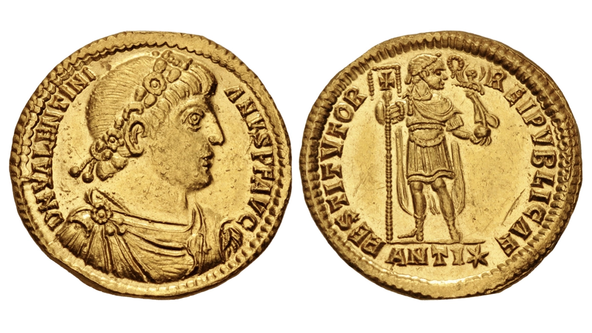 Valentinian I. 364-375 CE. AV Solidus