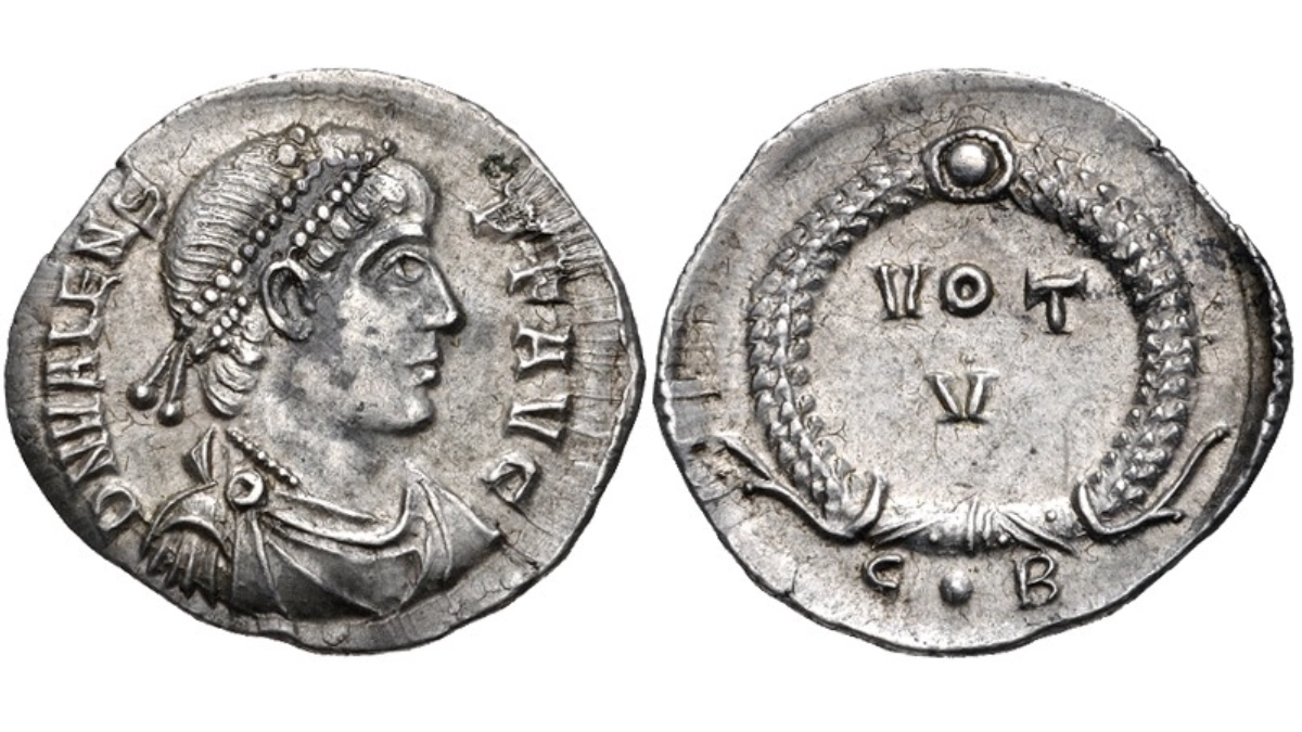 Valens. 364-378 CE. AR Siliqua