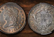 1814 Classic Head, S-295. Image: Stack's Bowers / CoinWeek.