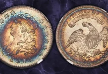 1815 Capped Bust Quarter Dollar, B-1. Image: Heritage Auctions (visit www.ha.com).
