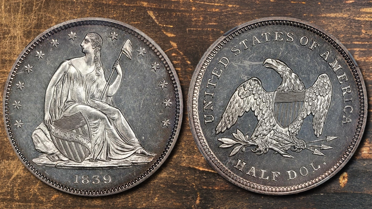 1839 Liberty Seated Half Dollar in Proof. Image: Stack's Bowers / Adobe Stock.