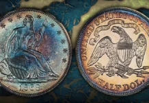 1868 Liberty Seated Half Dollar Proof. Image: Stack’s Bowers / CoinWeek.