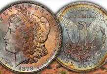 1878-CC Morgan dollar with attractive toning. Image: Stack's Bowers / CoinWeek.