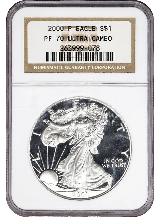 2000-P American Silver Eagle Proof. Image: Stack's Bowers.