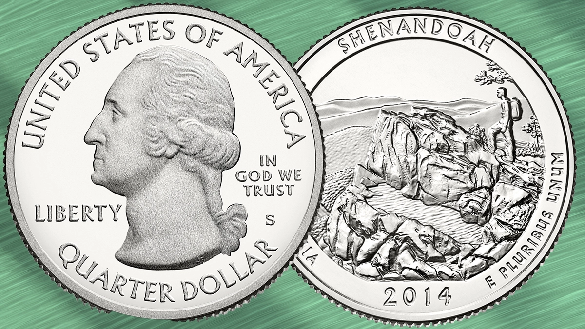 2014-S Shenandoah Quarter. Image: United States Mint.