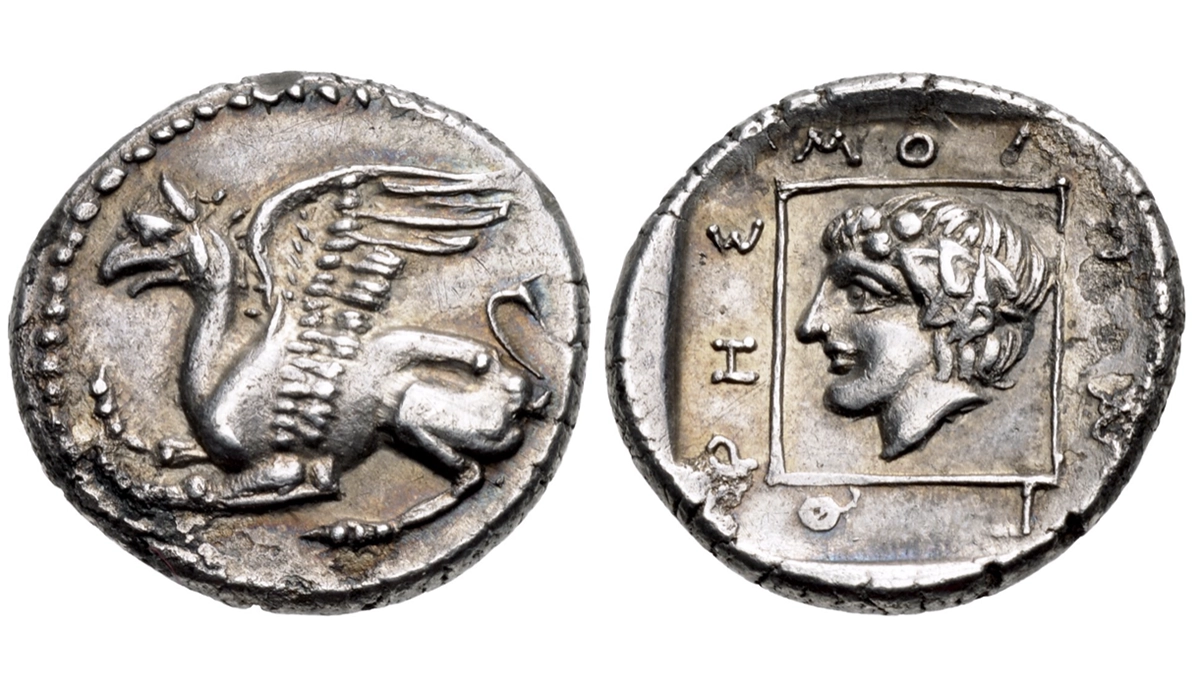 Abdera. Circa 360-350 BCE. Silver Tetrobol. Image: CNG.