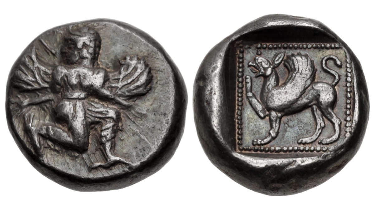 CARIA, Kaunos. Circa 490-470 BCE. Silver Hemidrachm. Image: CNG.