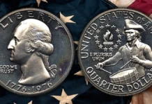 1776-1976-S Bicentennial Quarter with Jack Ahr’s Drummer Boy (actually a man) reverse. Image: Adobe Stock.