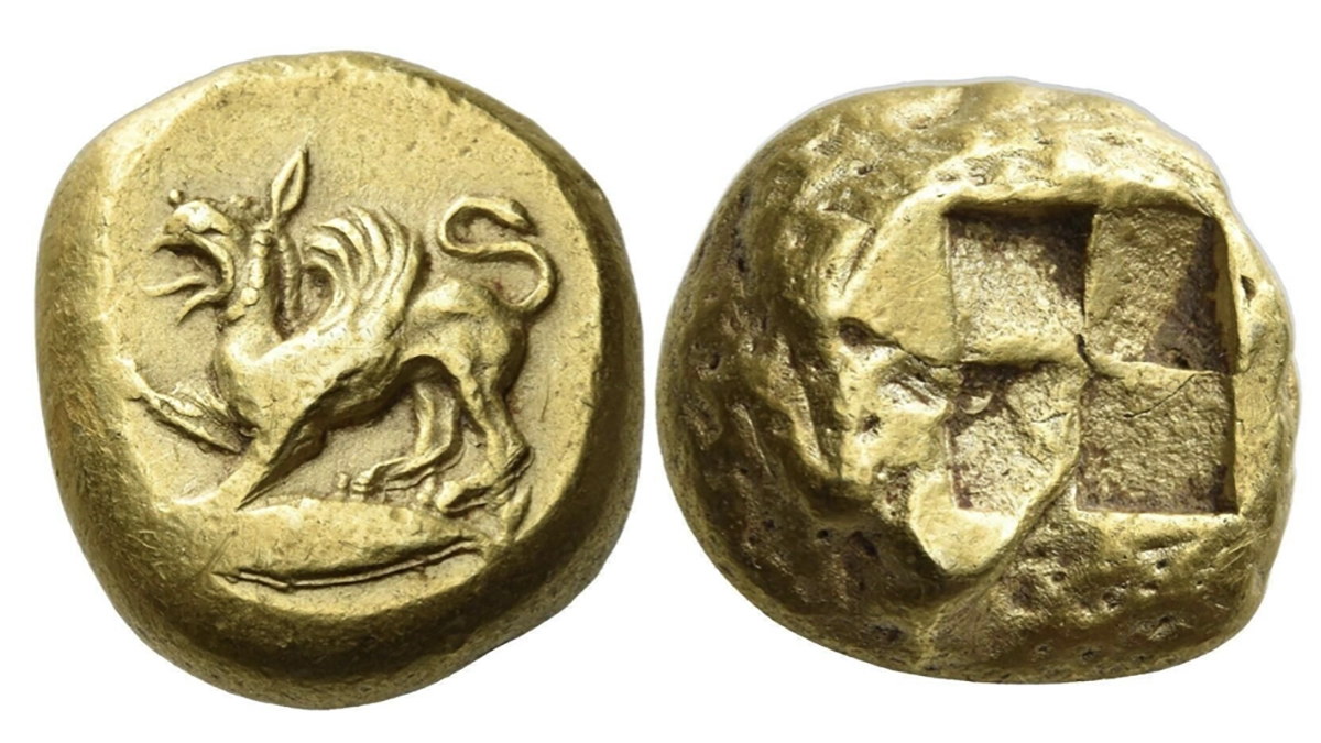 Mysia, Cyzicus Electrum Stater circa 500-450 BCE. Image: Numismatica Ars Classica.