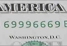 Federal Reserve Note with SWIMS serial number.