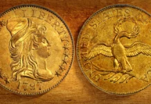 1797 Capped Bust Right Half Eagle, Small Eagle. Image: Stack's Bowers / CoinWeek.