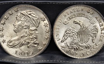 1809 Capped Bust Dime, Large Size. Image: Stack's Bowers / CoinWeek.