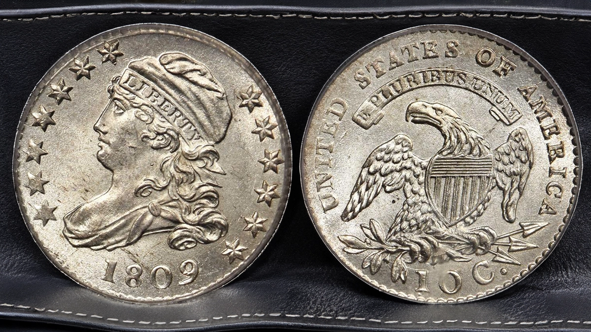 1809 Capped Bust Dime, Large Size. Image: Stack's Bowers / CoinWeek.