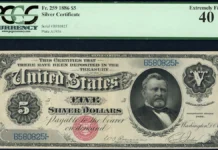 1886 $5 Silver Certificate. Image: GreatCollections.