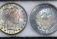 1895 Barber Quarter. Image: Heritage Auctions / CoinWeek.