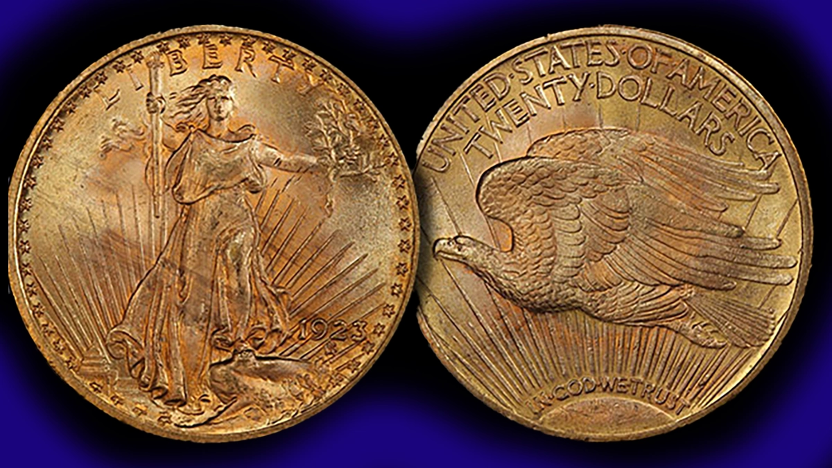 1923 Saint-Gaudens Double Eagle. Image: Heritage Auctions / CoinWeek.