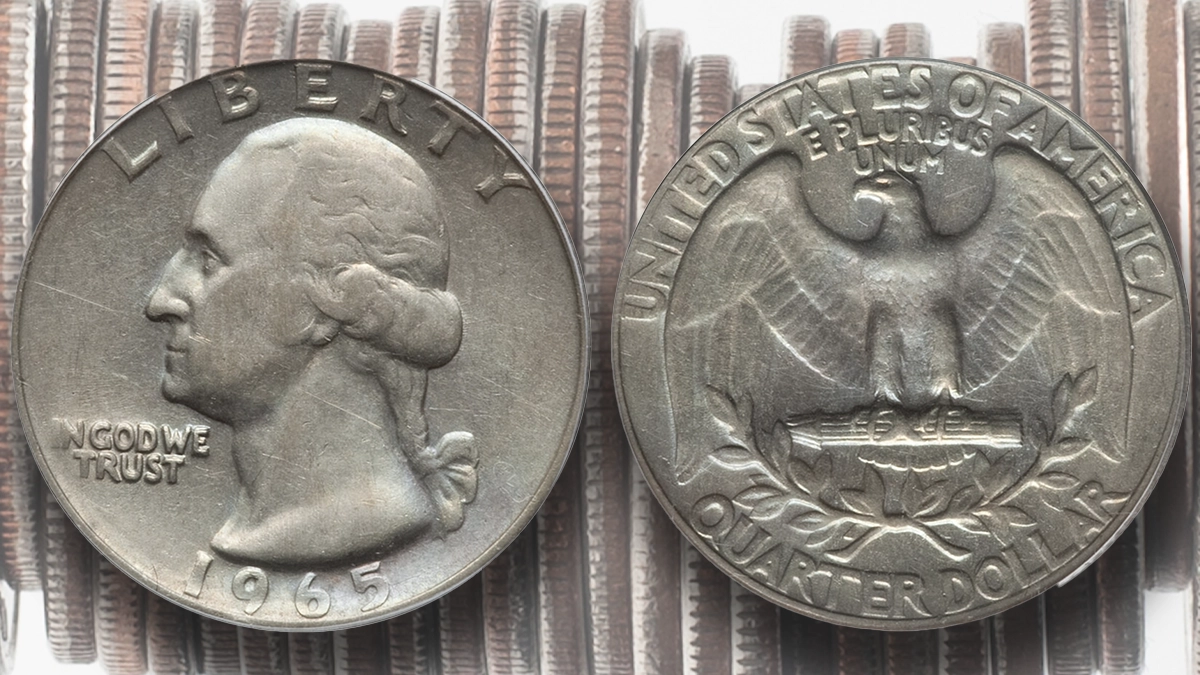 1965 Washington Quarter. FS-101. Discovery Coin. Image: Heritage Auctions / Adobe Stock.