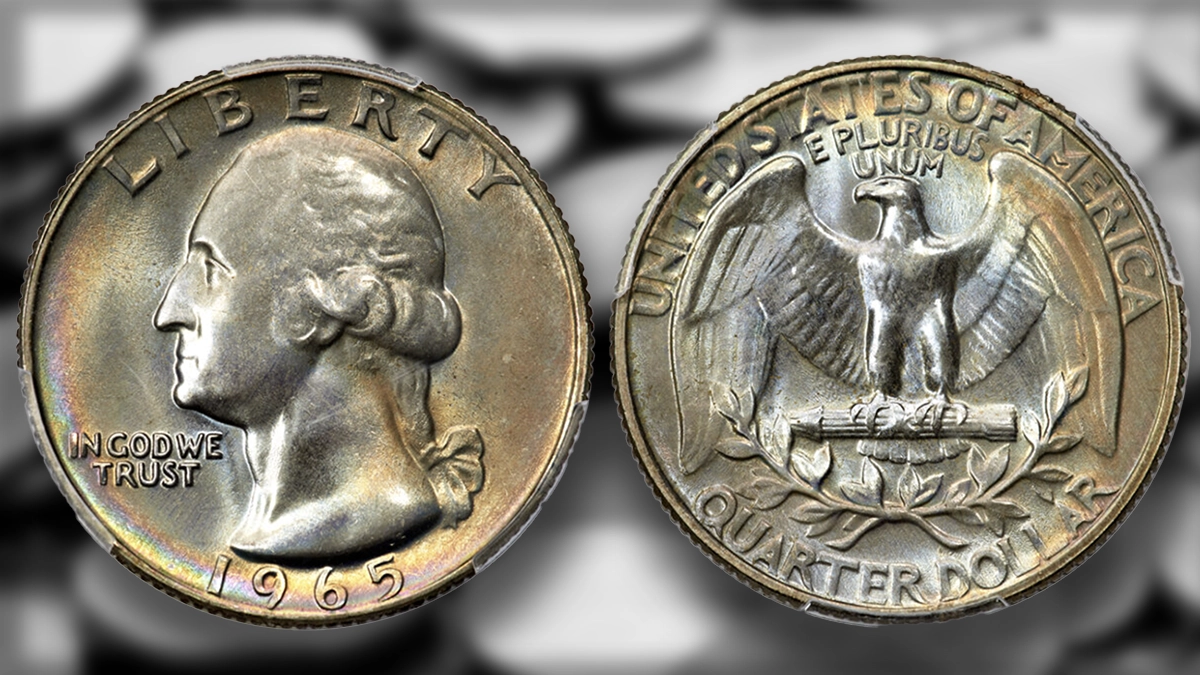 The finest known 1965 Washington Quarter. Image: Heritage Auctions / CoinWeek.