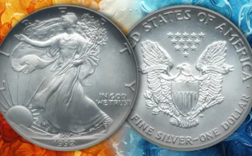 1992 American Silver Eagle. Image: CoinWeek / Adobe Stock.