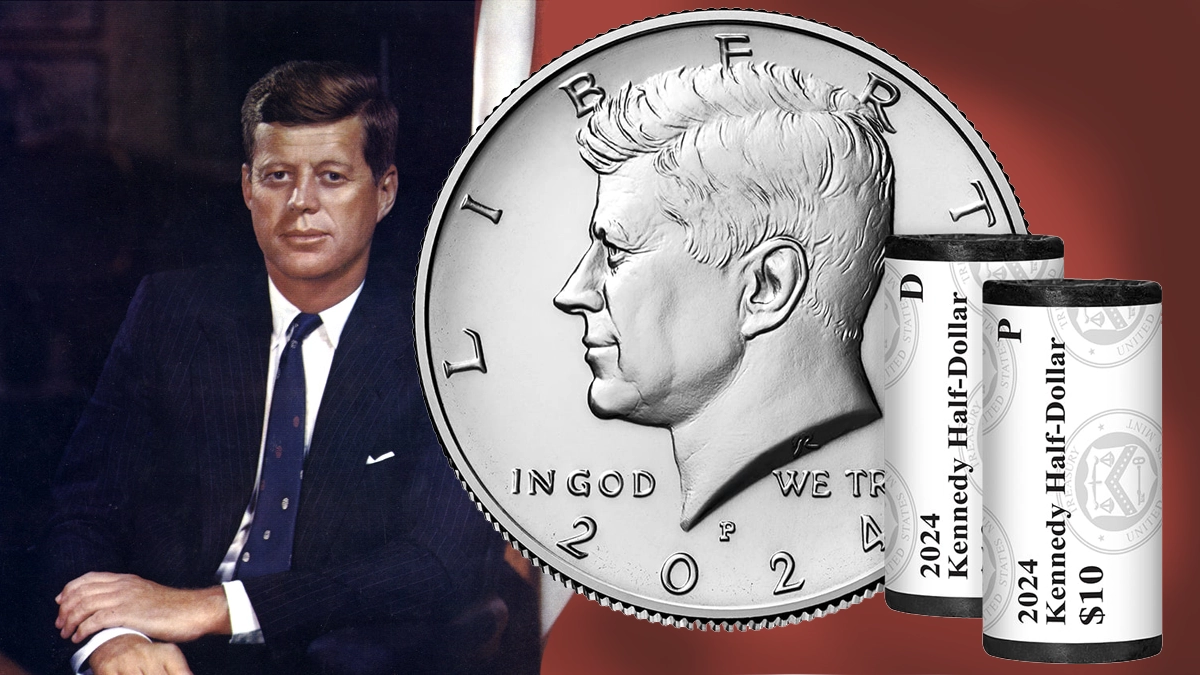 2024 Kennedy Half Dollars. Image: U.S. Mint / Official Presidential Portrait.