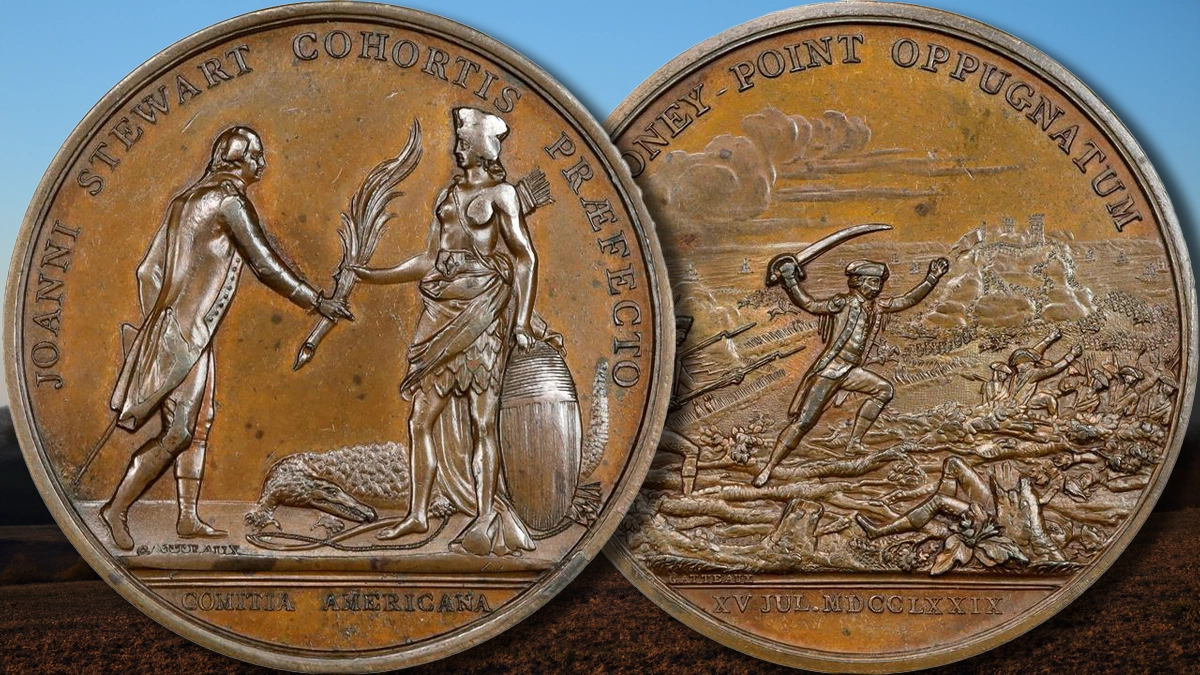 A rare Comitia Americana Bronze Stoney Point Medal. Image: Stack's Bowers / CoinWeek.