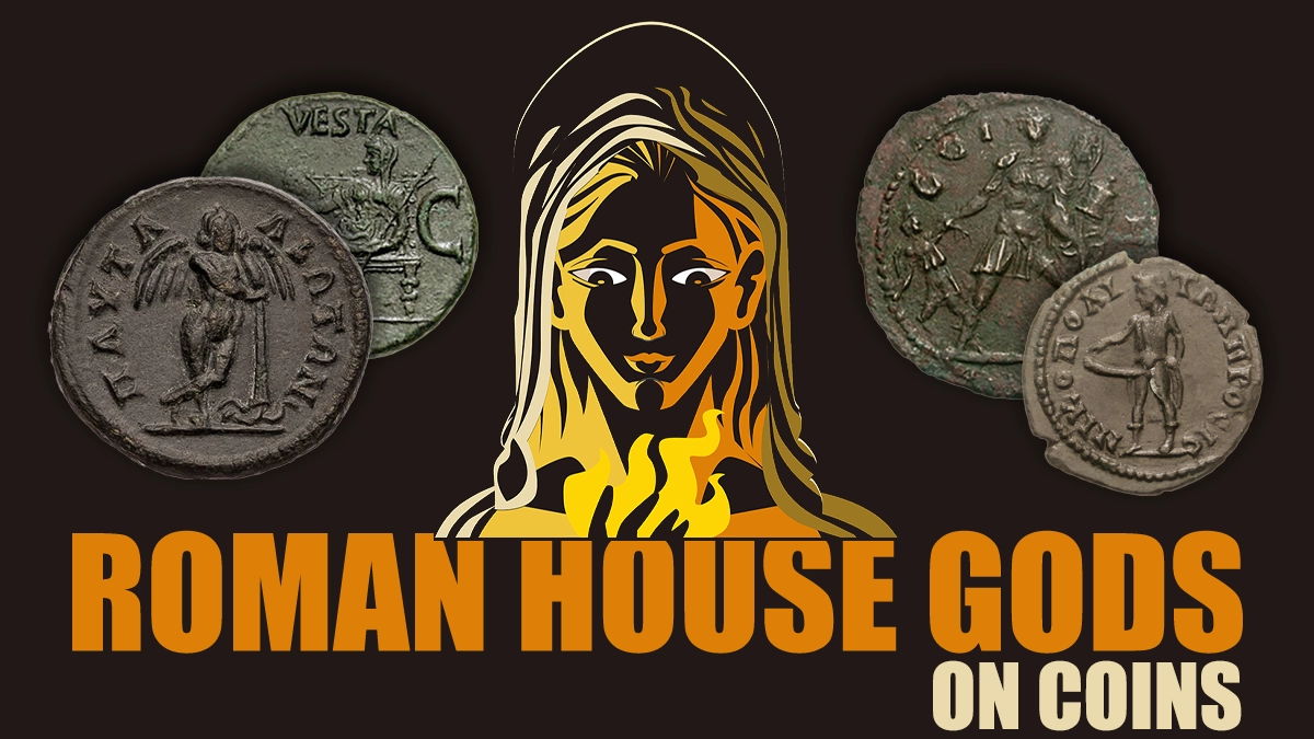 Roman House Gods on Coins.