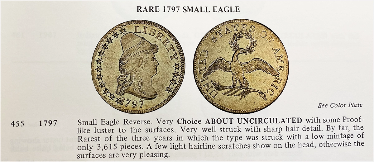 Color plate and listing from RARCOA's Auction '81 Sale.