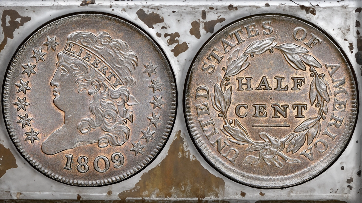 1809 Classic Head Half Cent, C-3. Image: NGC / CoinWeek.