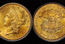 1852-O Liberty Head Double Eagle. Image: Stack's Bowers.