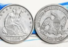 1854 Liberty Seated Half Dollar. Image: Stack's Bowers / CoinWeek.