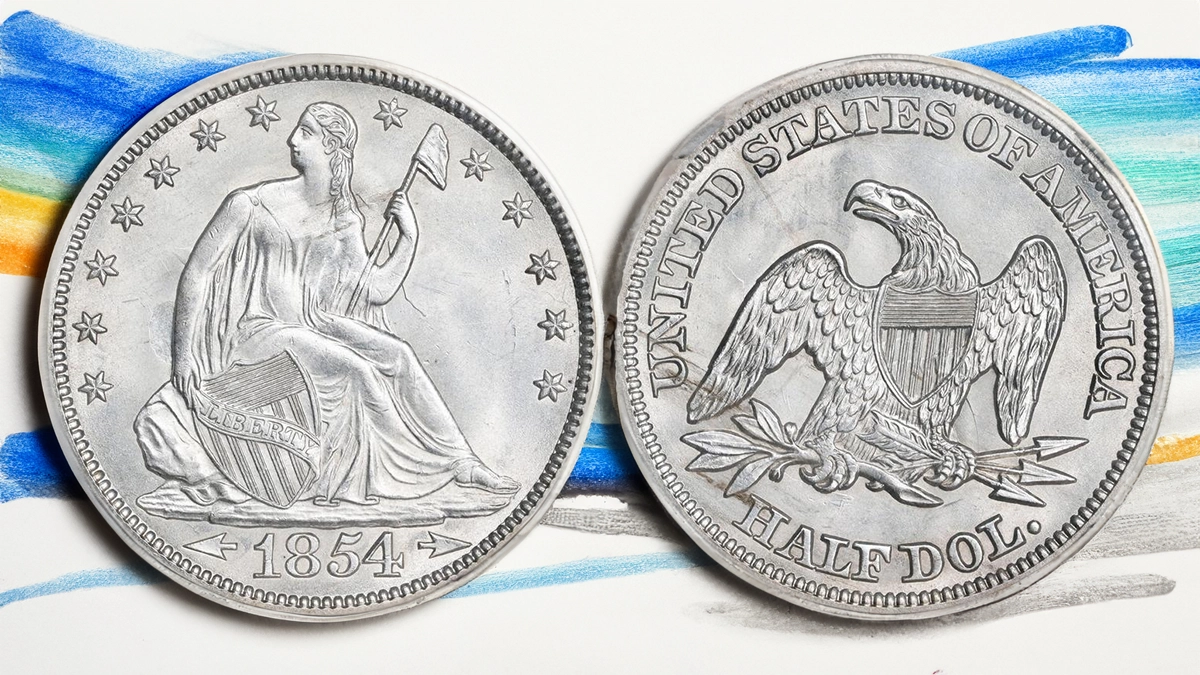 1854 Liberty Seated Half Dollar. Image: Stack's Bowers / CoinWeek.