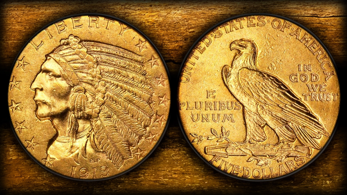 1913 Indian Head Half Eagle. Image: Stack's Bowers / CoinWeek.