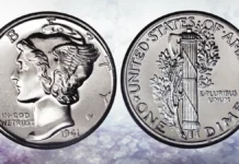 1941 Mercury Dime Proof. Image: Heritage Auctions / CoinWeek.