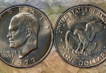 1977-D Eisenhower Dollar. Image: Stack's Bowers.