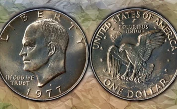 1977-D Eisenhower Dollar. Image: Stack's Bowers.